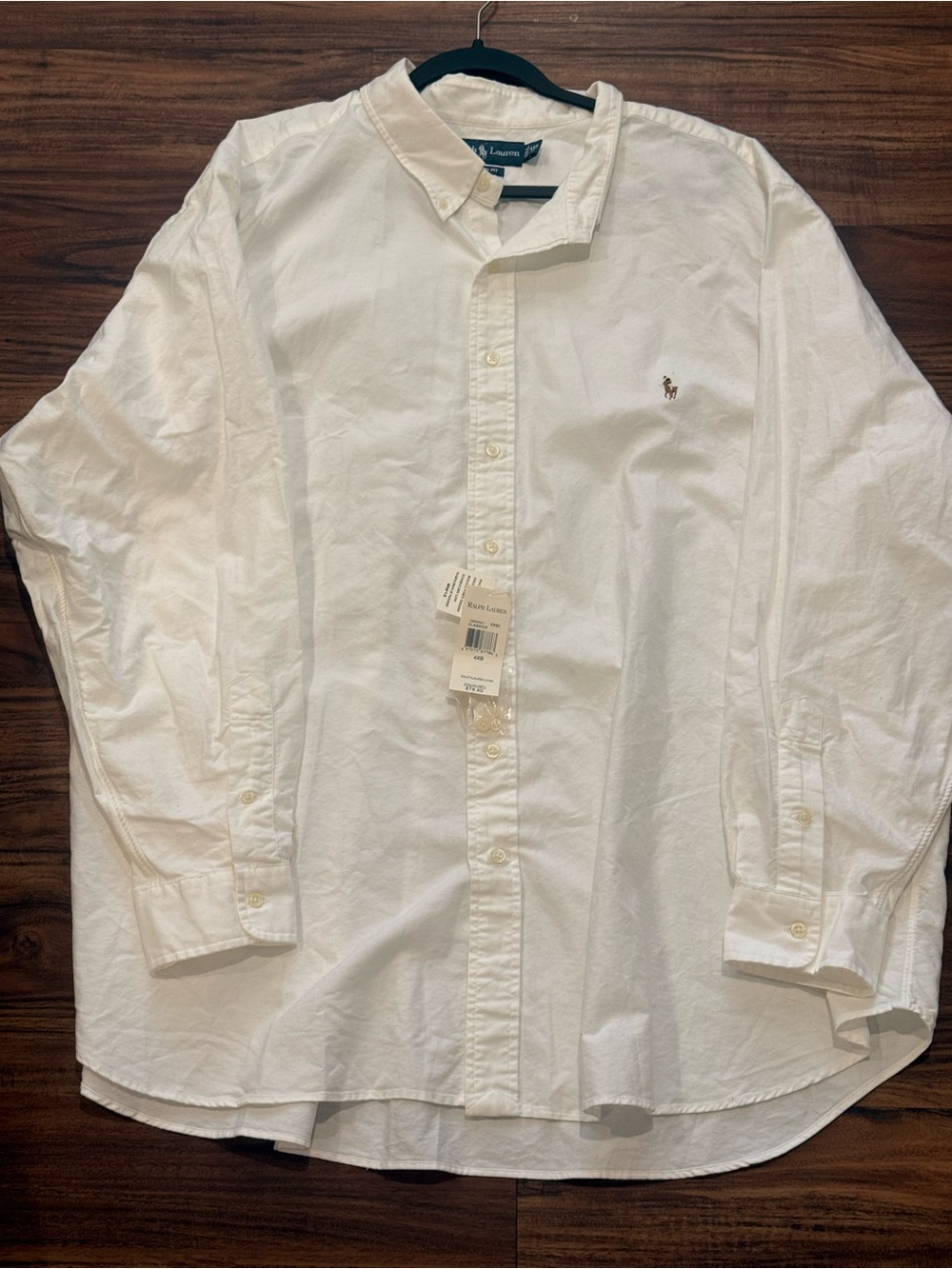 NWT POLO RALPH LAUREN Mens Classic Oxford Button Down Long Sleeve Shirt 4XB